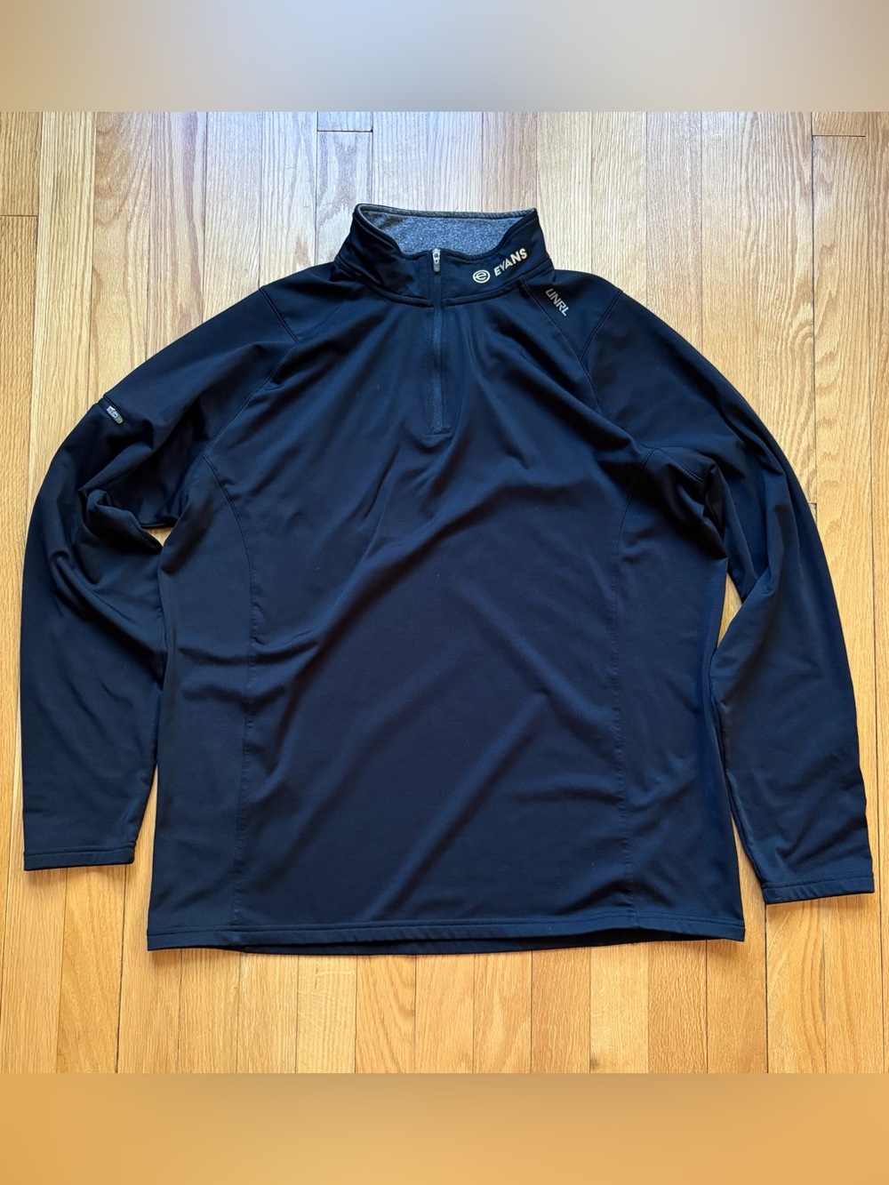 UNRL Men’s Highlands 1/4 Zip Pullover XL X-Large Black Solid